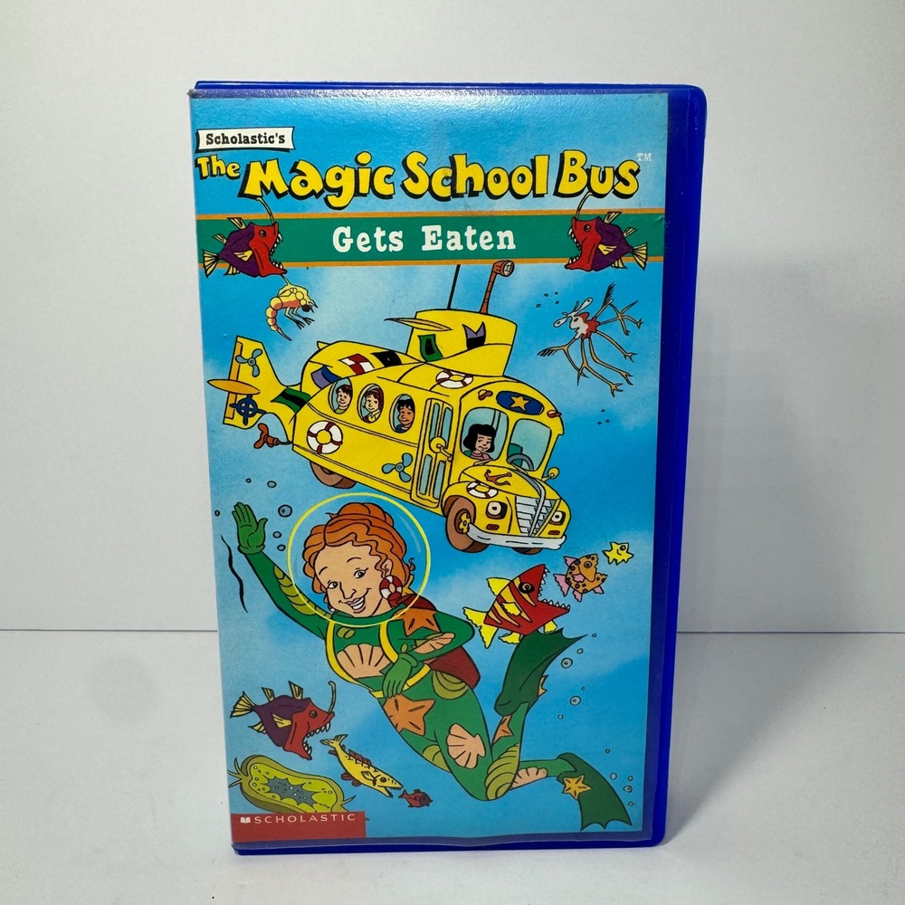 The Magic School Bus Gets Eaten VHS 1995 KidVision Scholastic Food Chains VTG